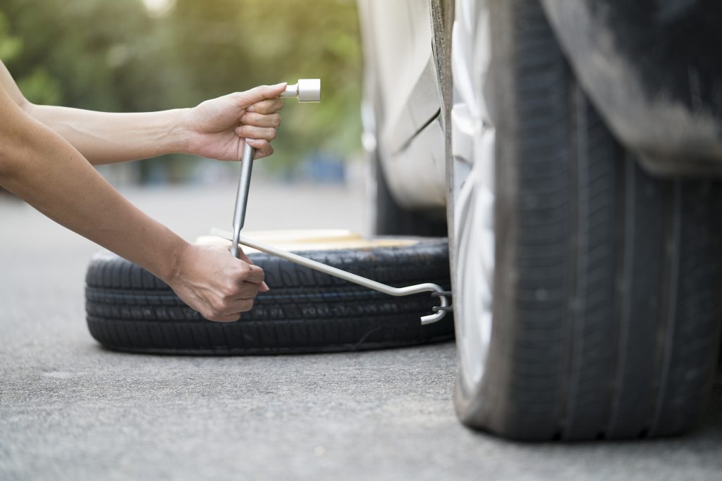 car has a flat tire denton tx