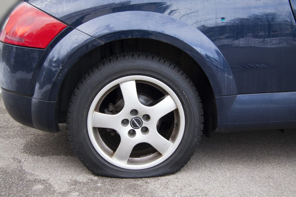 car flat tire denton tx
